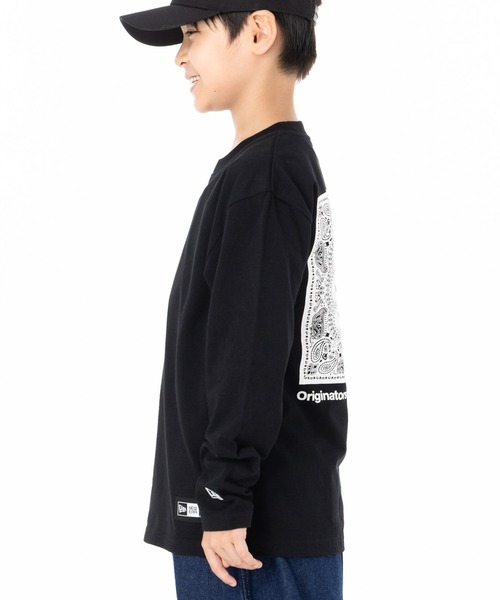 NEW ERA（ニューエラ） tシャツ ニューエラキッズ 長袖Tシャツ バック