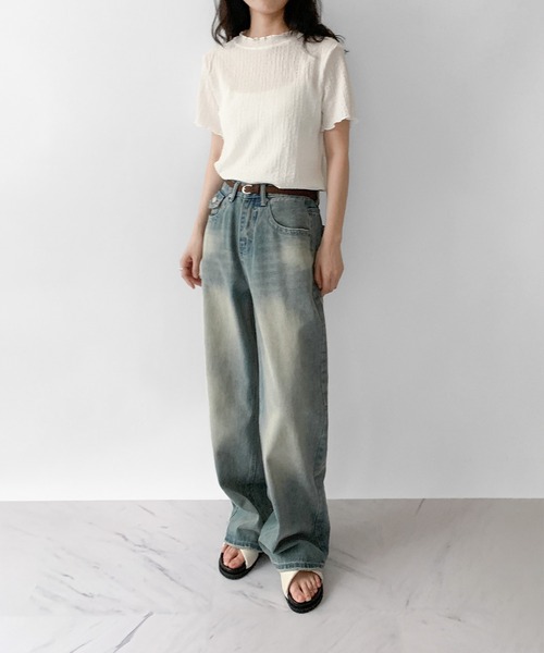 なーなページ on：nue tシャツ 「on:nue」「選べる5色展開」 ぽこぽこ半袖