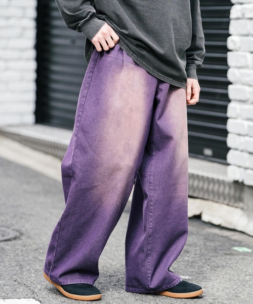 「Rocky Monroe」 デニムパンツ M パープル メンズ