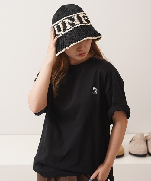 帽子 ハット ロゴ編み クロシェハット / Logo Knit Crochet Hat メンズ