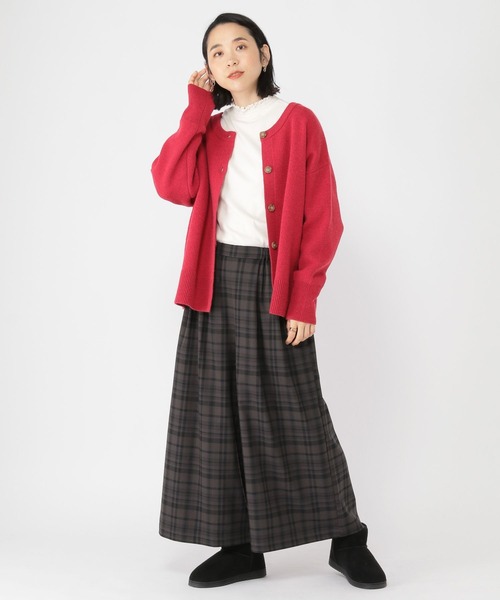 スタジオクリップ　チェック長パンツ　美品 studio CLIP（スタディオクリップ）の「コットンリネンアソート