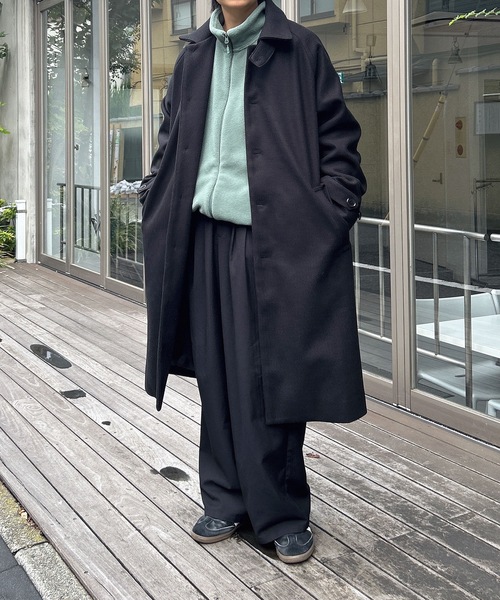 MandO（エムオー） ステンカラーコート コート ウールライクステン
