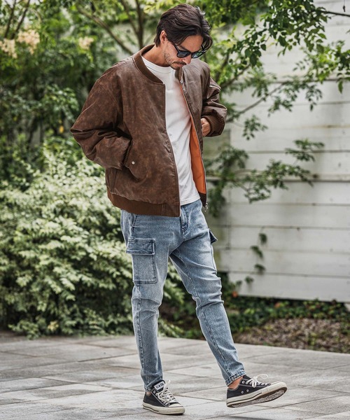 CAMBIO（カンビオ） ma1 ma-1 mj10940-Vintage Like Synthetic Leather
