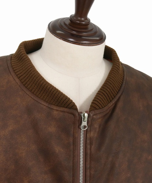 CAMBIO(カンビオ) ma1 ma-1 mj10940-Vintage Like Synthetic Leather CAMBIO(カンビオ) ma1 ma-1 mj10940-Vintage Like Synthetic Leather
