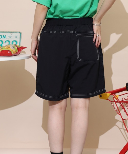 NERDY ハーフパンツ NERDY パンツ ジッパーポイントウーブンハーフパンツ メンズ