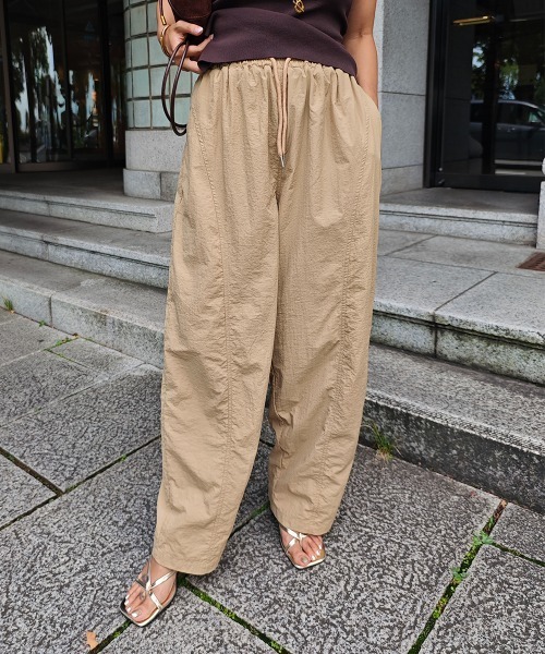 パンツ ナイロンイージーパンツ レディース