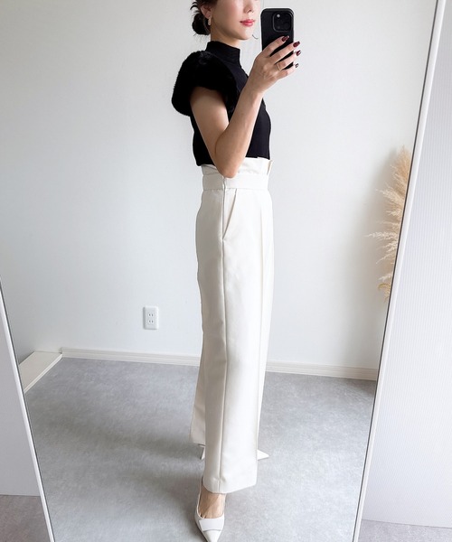 &. NOSTALGIA（ノスタルジア） ニット セーター 「ZOZO限定」袖ファー