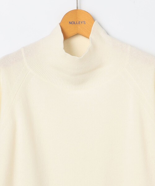 ノーリーズ ハイネック タートルネック ニット 白 NOLLEY'S - ノーリーズ ハイネック タートルネック ニット 白の通販 by