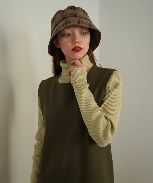 「TINA：JOJUN」 タートルネックニット M ライトピンク レディース_画像3