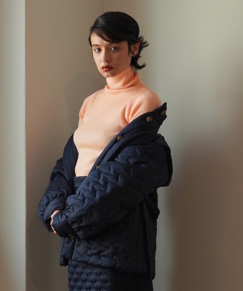 「TINA：JOJUN」 タートルネックニット M ライトピンク レディース_画像9