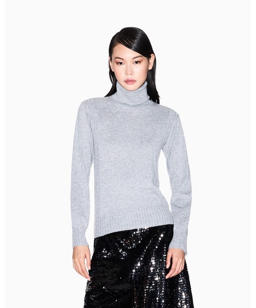 ARMANI EXCHANGE ワイドロールネックメタリックニットセーター アルマーニエクスチェンジ メタリックニットセーター ワイドロール