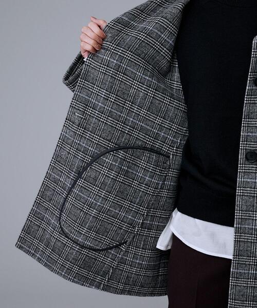 UNTITLED（アンタイトル） ノーカラーコート コート 「ミディ丈/軽やか