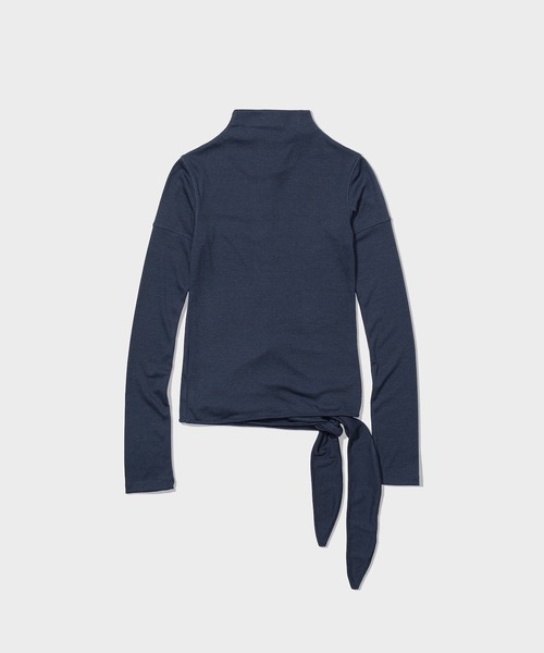 Low Classic Button Up Wrap T-shirt ハイネック LOW CLASSIC（ロウクラシック） tシャツ BUTTON UP WRAP T-SHIRT