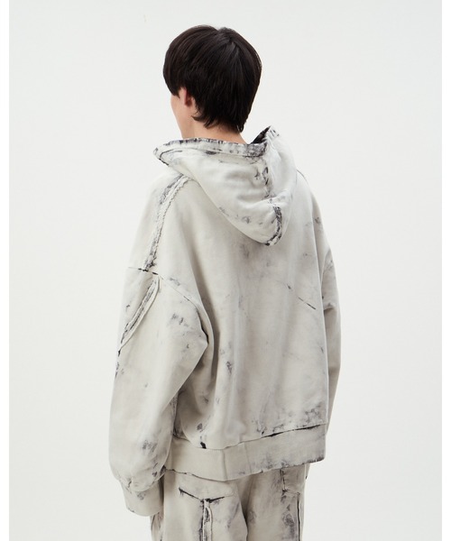 DISCOVERED（ディスカバード） パーカー BLEACH PULL HOODIE メンズ