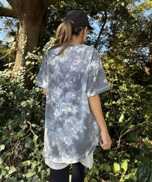 「ROXY」 半袖Tシャツ MEDIUM グレー レディース_画像3