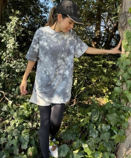 「ROXY」 半袖Tシャツ MEDIUM グレー レディース_画像7