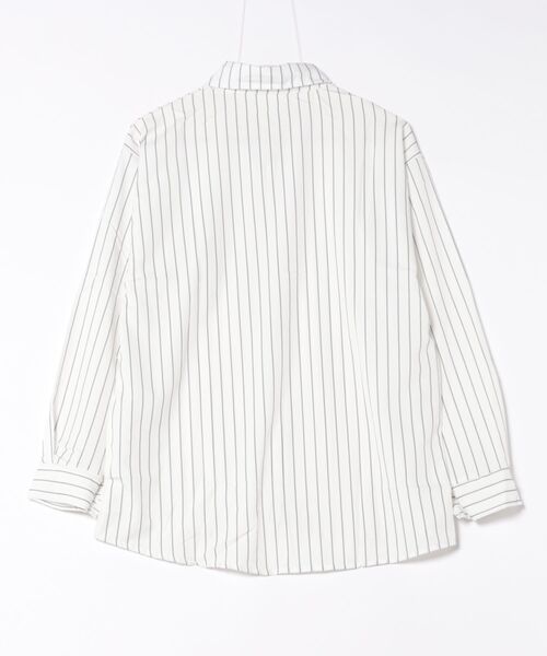 ストライプロングシャツ マルチストライプロングシャツ