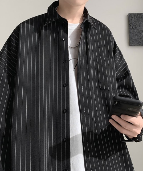 シャツ ストライプ ロングシャツ メンズ : ZOZOTOWN Yahoo!店 - 通販