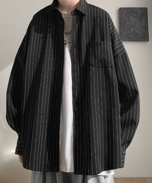 シャツ ストライプ ロングシャツ メンズ : ZOZOTOWN Yahoo!店 - 通販