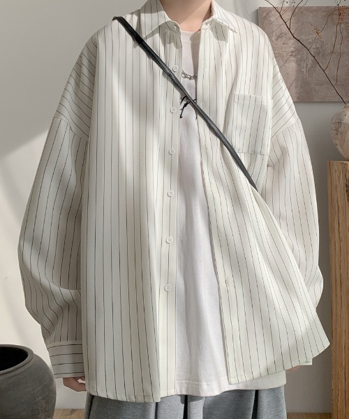 シャツ ストライプ ロングシャツ メンズ : ZOZOTOWN Yahoo!店 - 通販