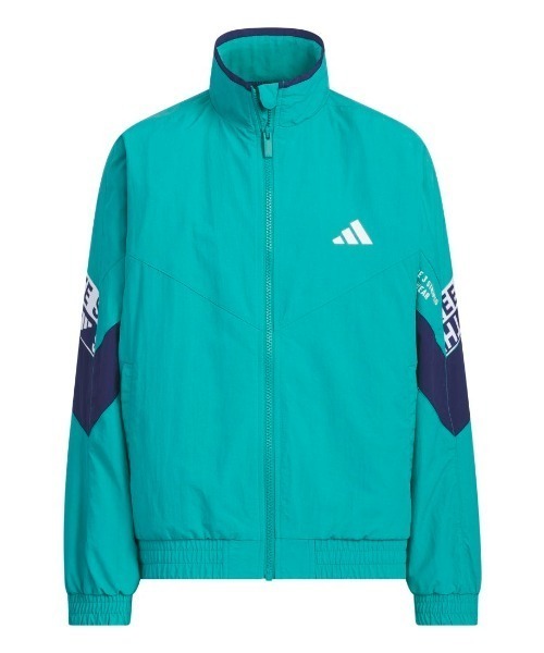 adidas アディダス　ナイロンジャケット　ブルゾン　ブルー　サイズ　M adidas（アディダス） ブルゾン ジャンバー アウター ワーディング