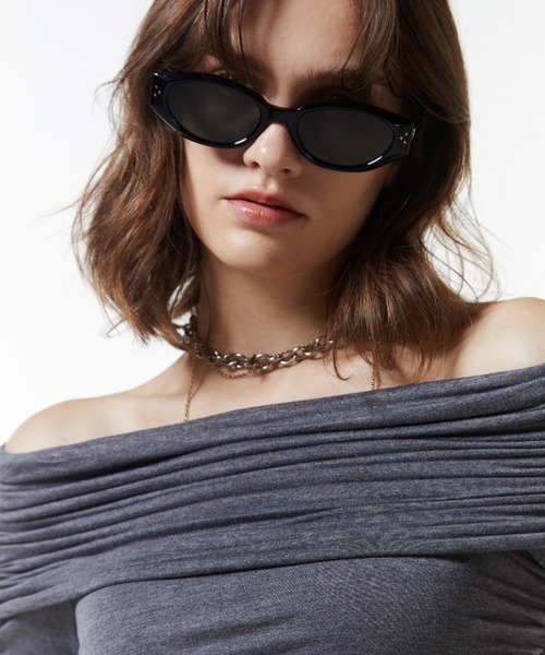 JOSE MOON（ジョゼムーン） tシャツ GATHER OFFSHOULDER LONG TOPS