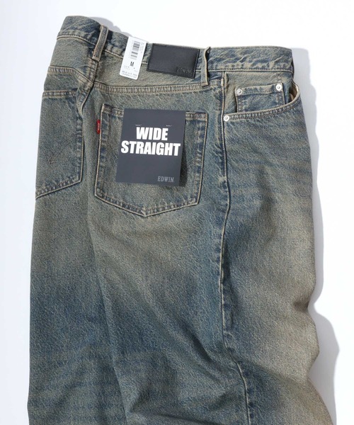 パンツ EDWIN baggy corduroy pants beige wide EDWIN（エドウィン） ジーンズ ワイドテーパード バギージーンズ