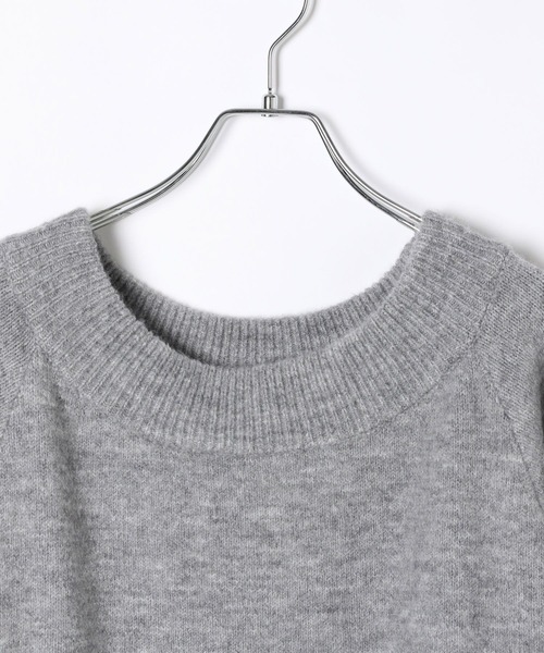 Heather（ヘザー） ワンピース ドッキングフリルニットワンピース