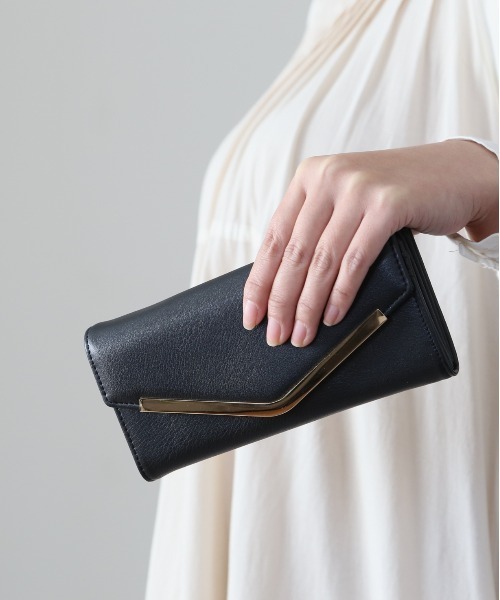 BACKYARD FAMILY（バックヤードファミリー） 財布 長財布 V字 ビジュー