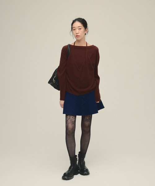 JEANASIS（ジーナシス） ニット セーター 「eL」12G Fluffy Layered