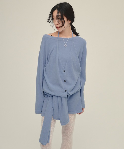 JEANASIS（ジーナシス） ニット セーター 「eL」12G Fluffy Layered