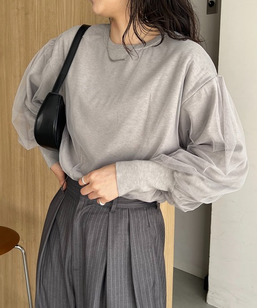 「CAPRICIEUX LE'MAGE」 長袖ニット FREE ライトベージュ レディース_画像2