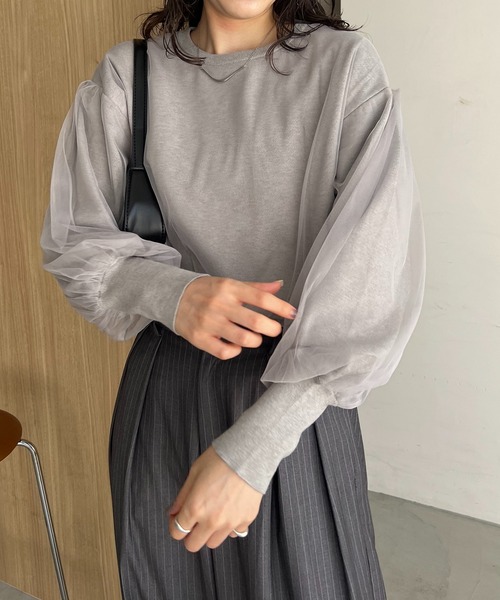 「CAPRICIEUX LE'MAGE」 長袖ニット FREE ライトベージュ レディース_画像3