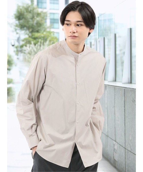TAKA-Q（タカキュー） シャツ 「綿100% ゆったり」タイプライター