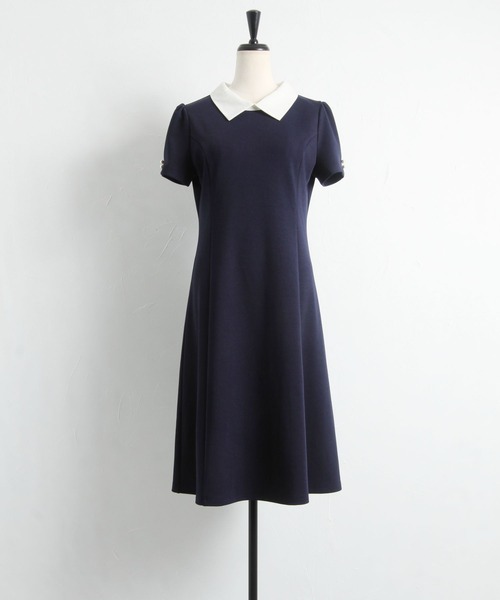 「tocco closet」 半袖ワンピース M ブラック レディース_画像2