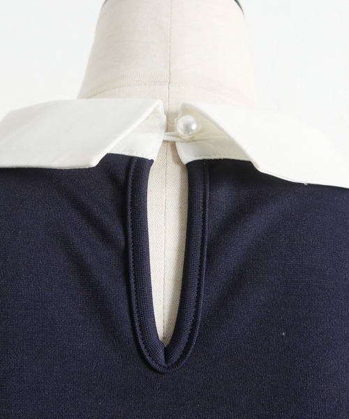 「tocco closet」 半袖ワンピース M ブラック レディース_画像5