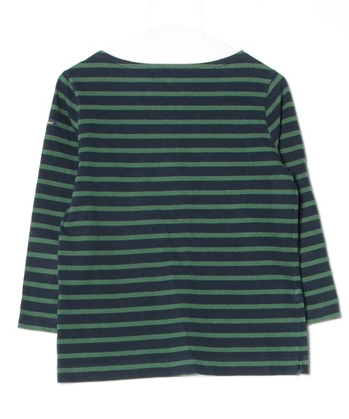 「Le Minor」 ボーダー柄7分袖カットソー - ネイビー レディース_画像2