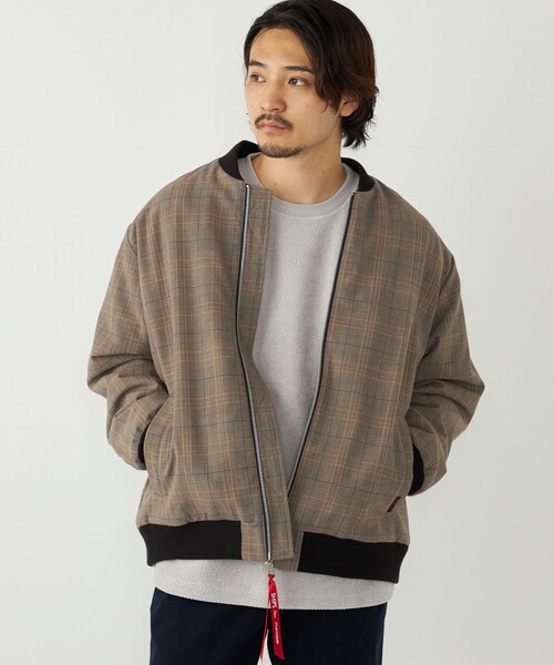 美品✨Diagram　ボアボンバージャケット　ブラウン　ダブルジップ　36 美品✨Diagram ボアボンバージャケット ブラウン ダブルジップ 36