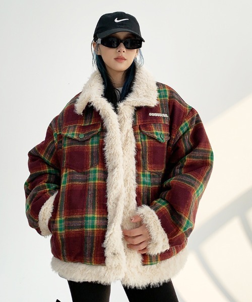 チェック柄フルジップジャケット アディダス(adidas) ゴルフウェア