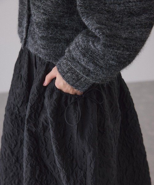 ADAM ET ROPE'（アダムエロペ） スカート ジャガードギャザースカート