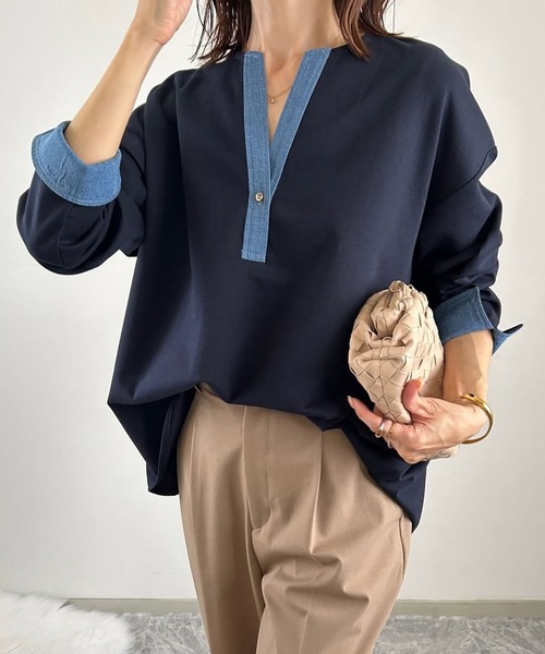 Emma Taylor（エマテイラー） tシャツ ライトダンボールデニム