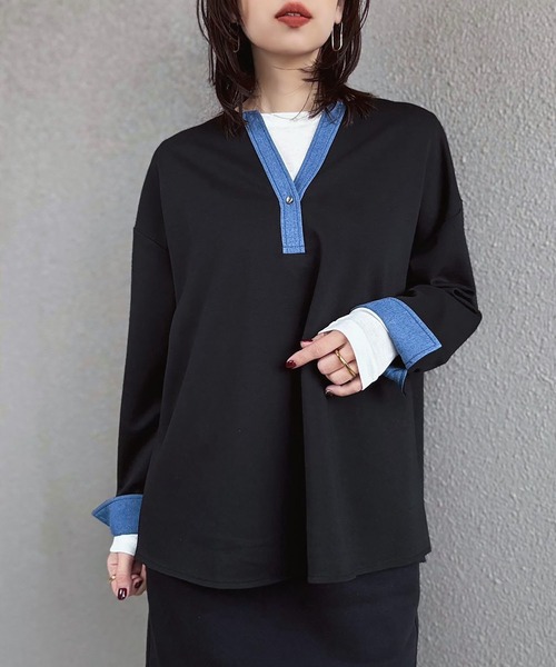 Emma Taylor（エマテイラー） tシャツ ライトダンボールデニム