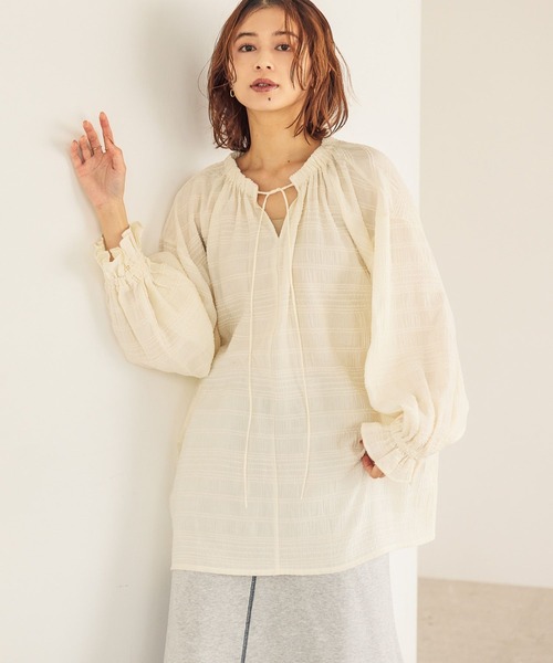 studio CLIP（スタディオクリップ） ブラウス シャツ ダブルフロント