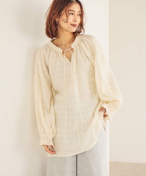 studio CLIP（スタディオクリップ） ブラウス シャツ ダブルフロント