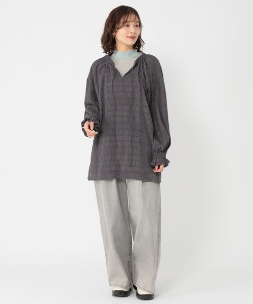 studio CLIP（スタディオクリップ） ブラウス シャツ ダブルフロント