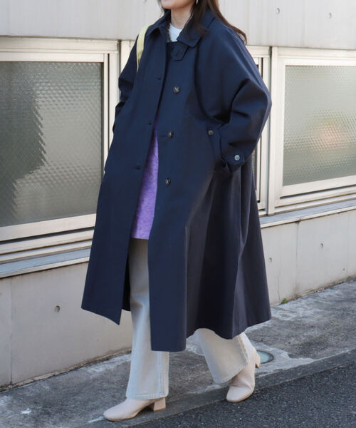 fredy emue（フレディエミュ） トレンチコート 38 ネイビー レディース