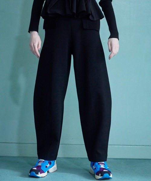 パンツ FLASK PATTERN KNIT PT レディースの画像