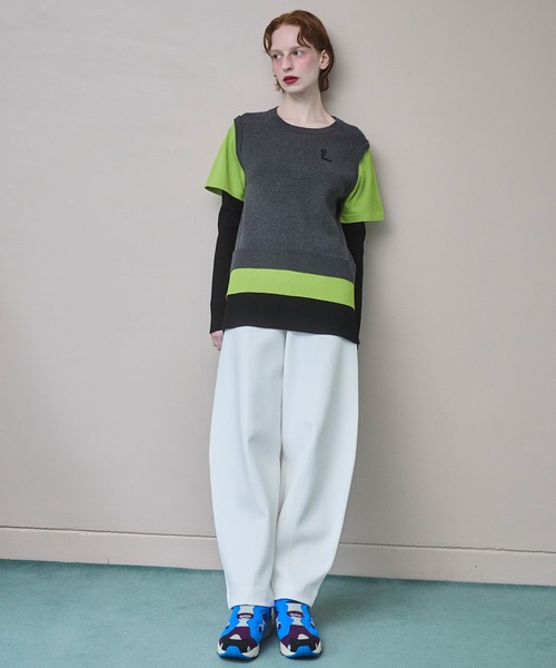 パンツ FLASK PATTERN KNIT PT レディースの画像