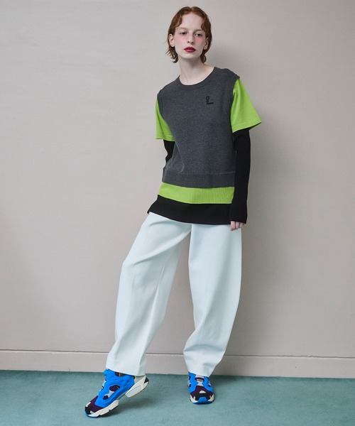 パンツ FLASK PATTERN KNIT PT レディースの画像
