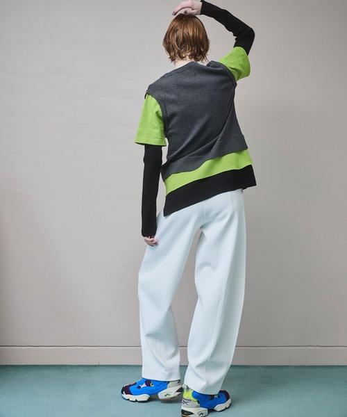 パンツ FLASK PATTERN KNIT PT レディースの画像